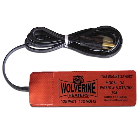 Zerostart Silicone Pad, Adhesive - 125W, 240V, 1A - 6in. 15.3 Cm X 1-1/2in. 3.8 Cm 3400092